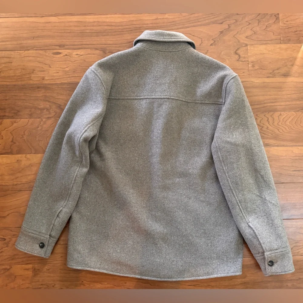 Everlane Men's Beige Tan Wool Blend Shirt Jacket - Picture 2 of 7